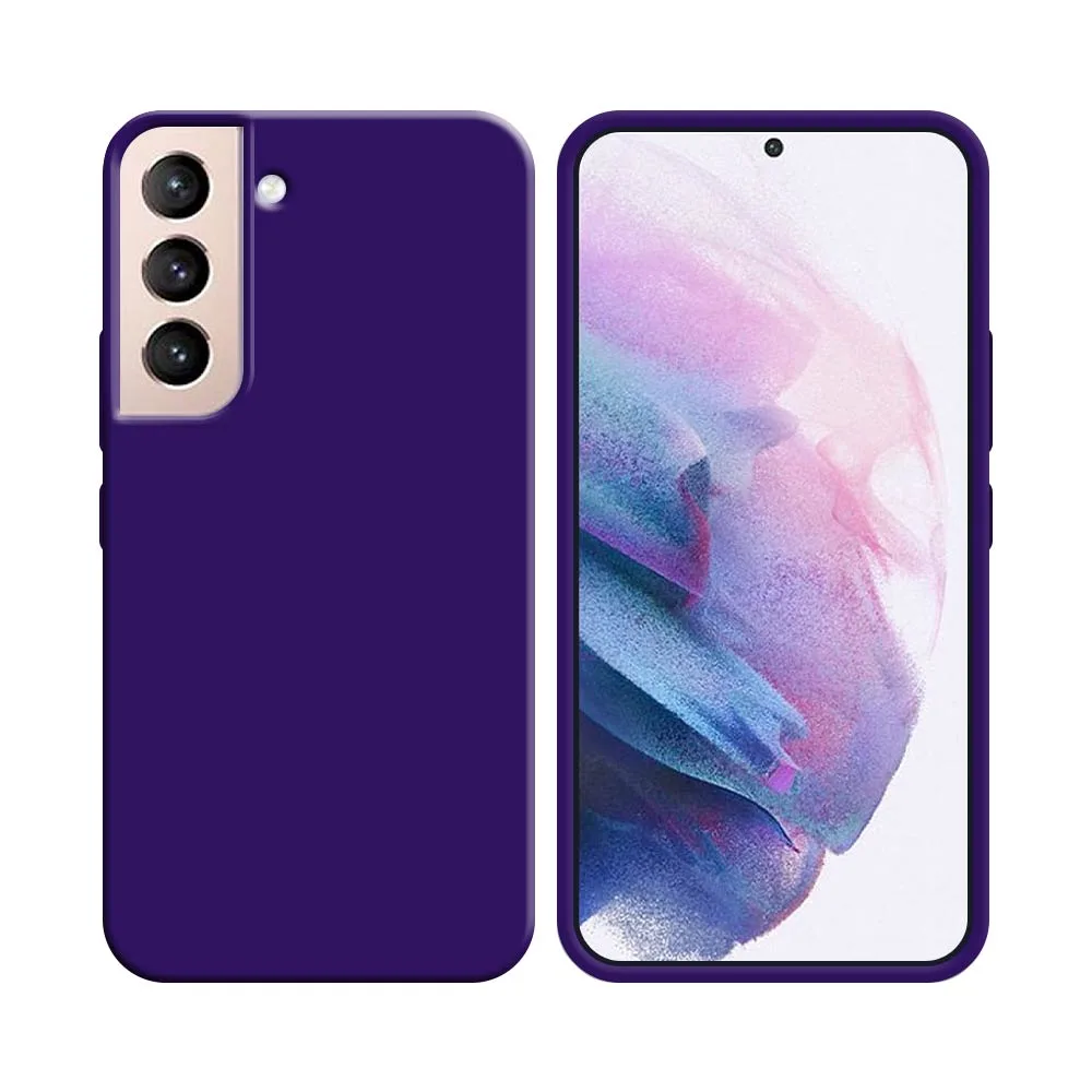 Coque Silicone Compatible pour Samsung Galaxy S21 Plus 5G G996 Mauve