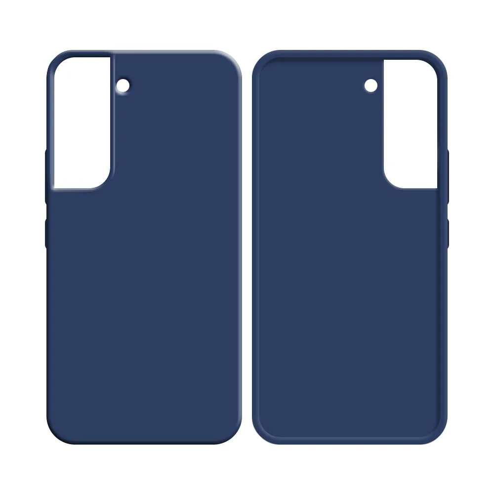 Coque Silicone Compatible pour Samsung Galaxy S21 Plus 5G G996 Bleu Marine — vue 2