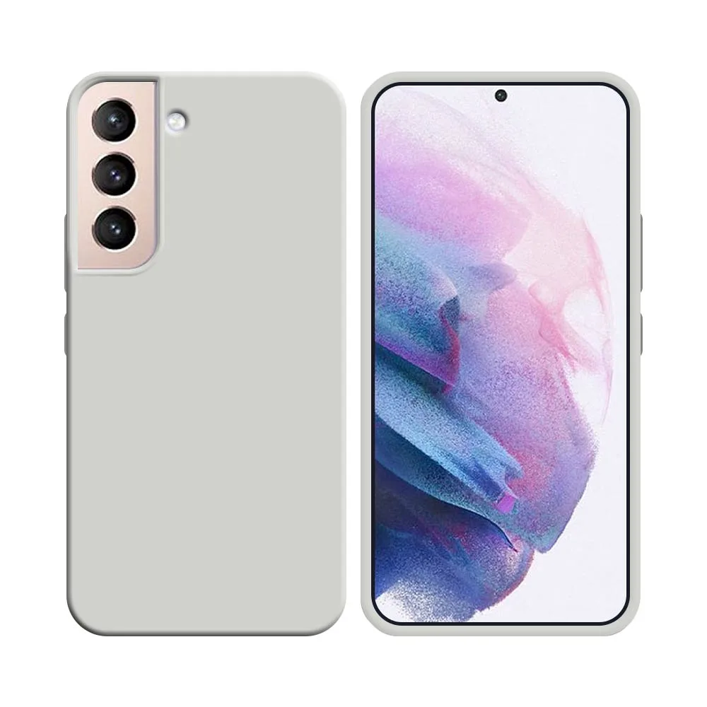 Coque Silicone Compatible pour Samsung Galaxy S21 Plus 5G G996 Blanc