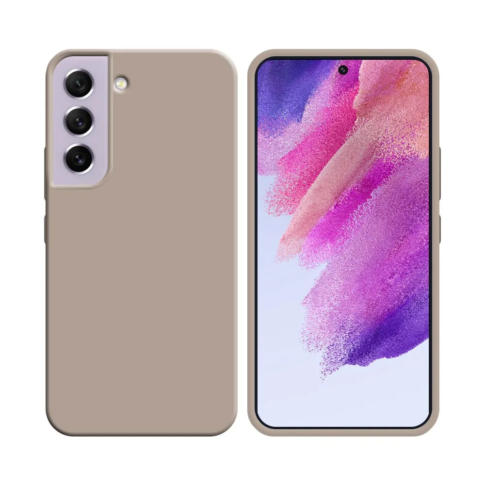 Coque Silicone Compatible pour Samsung Galaxy S21 FE G990 Rose Gold