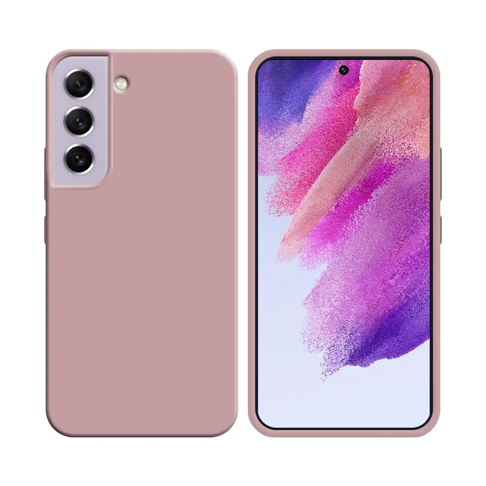 Coque Silicone Compatible pour Samsung Galaxy S21 FE G990 Rose