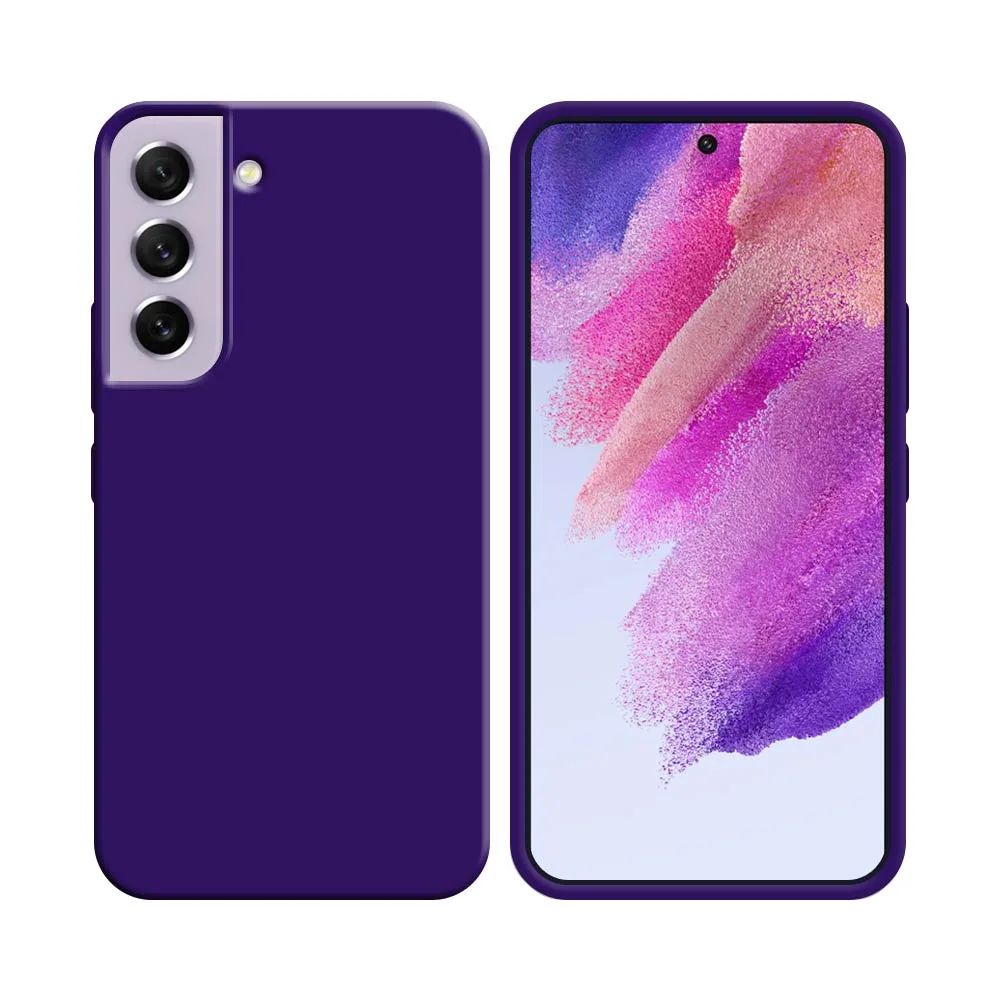 Coque Silicone Compatible pour Samsung Galaxy S21 FE G990 Mauve