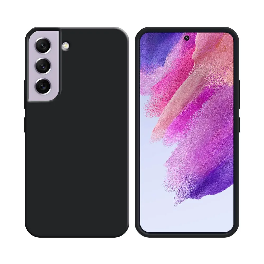 Coque Silicone Compatible pour Samsung Galaxy S21 FE G990 Gris