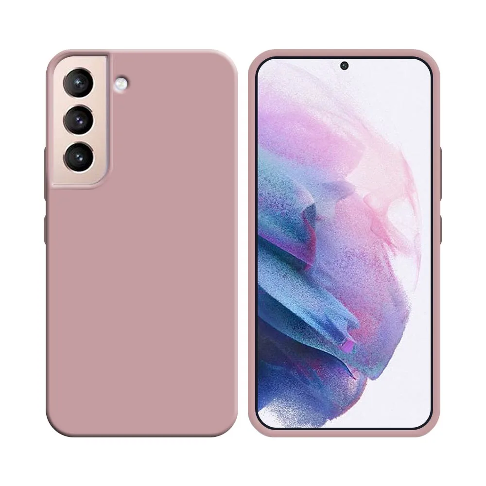 Coque Silicone Compatible pour Samsung Galaxy S21 5G G991 Rose