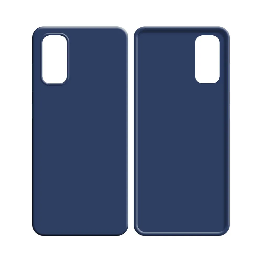 Coque Silicone Compatible pour Samsung Galaxy S20 G980 & S20 5G G981 Bleu Marine — vue 2