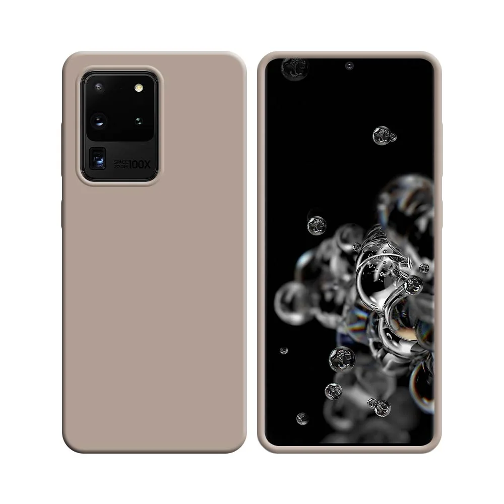 Coque Silicone Compatible pour Samsung Galaxy S20 Ultra G988 Rose Gold