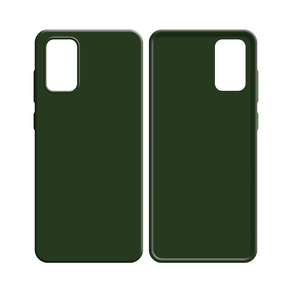 Coque Silicone Compatible pour Samsung Galaxy S20 Plus 5G G986 & S20 Plus G985 Vert Foncé — vue 2