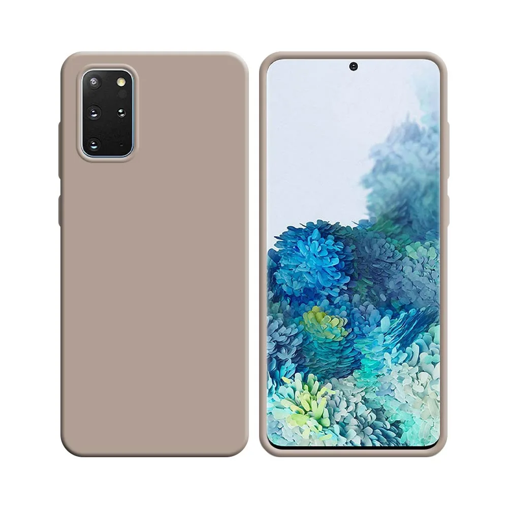 Coque Silicone Compatible pour Samsung Galaxy S20 Plus 5G G986 & S20 Plus G985 Rose Gold