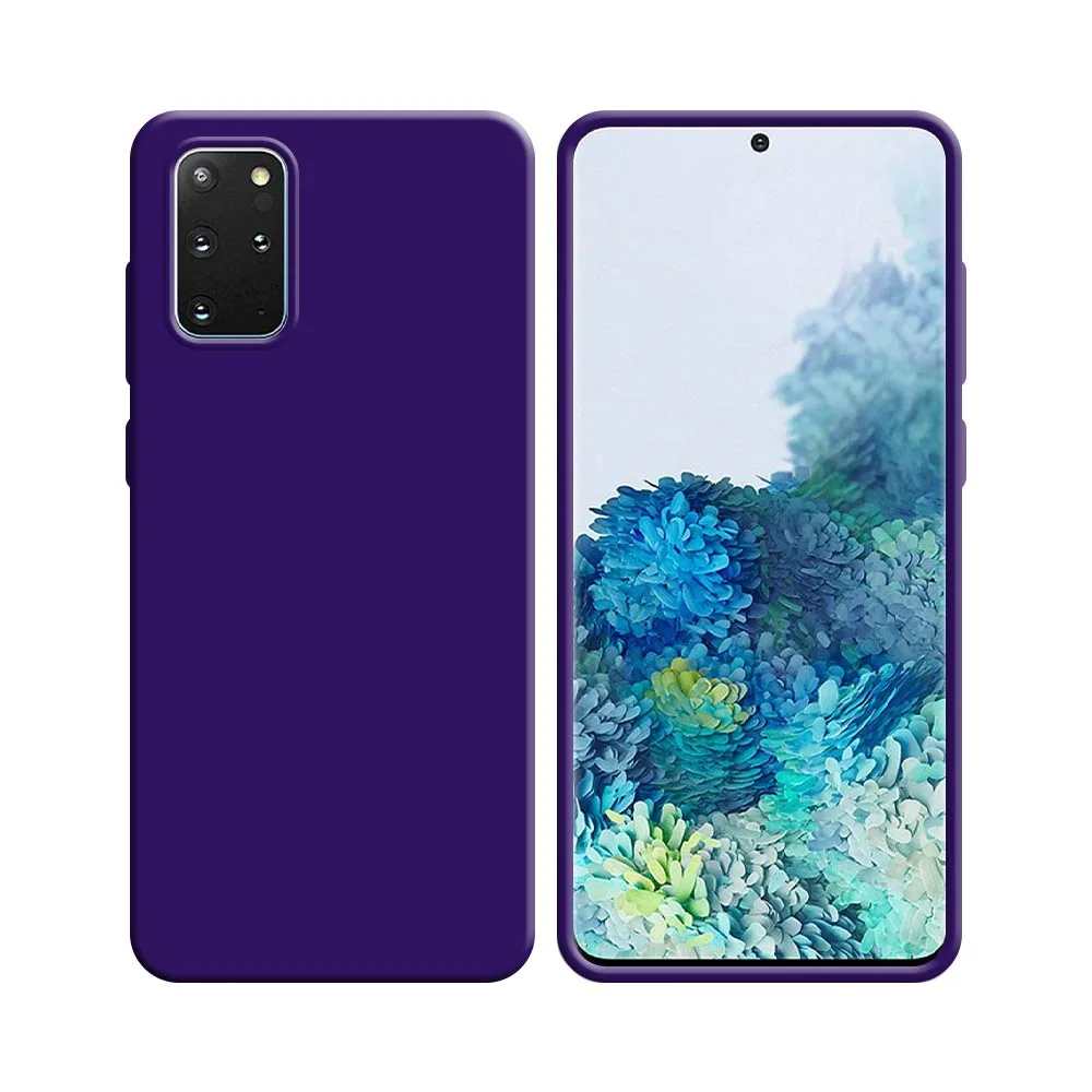 Coque Silicone Compatible pour Samsung Galaxy S20 Plus 5G G986 & S20 Plus G985 Mauve