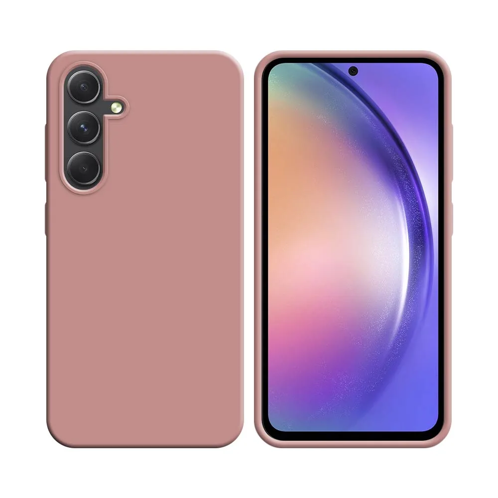 Coque Silicone Compatible pour Samsung Galaxy A54 5G A546 Rose