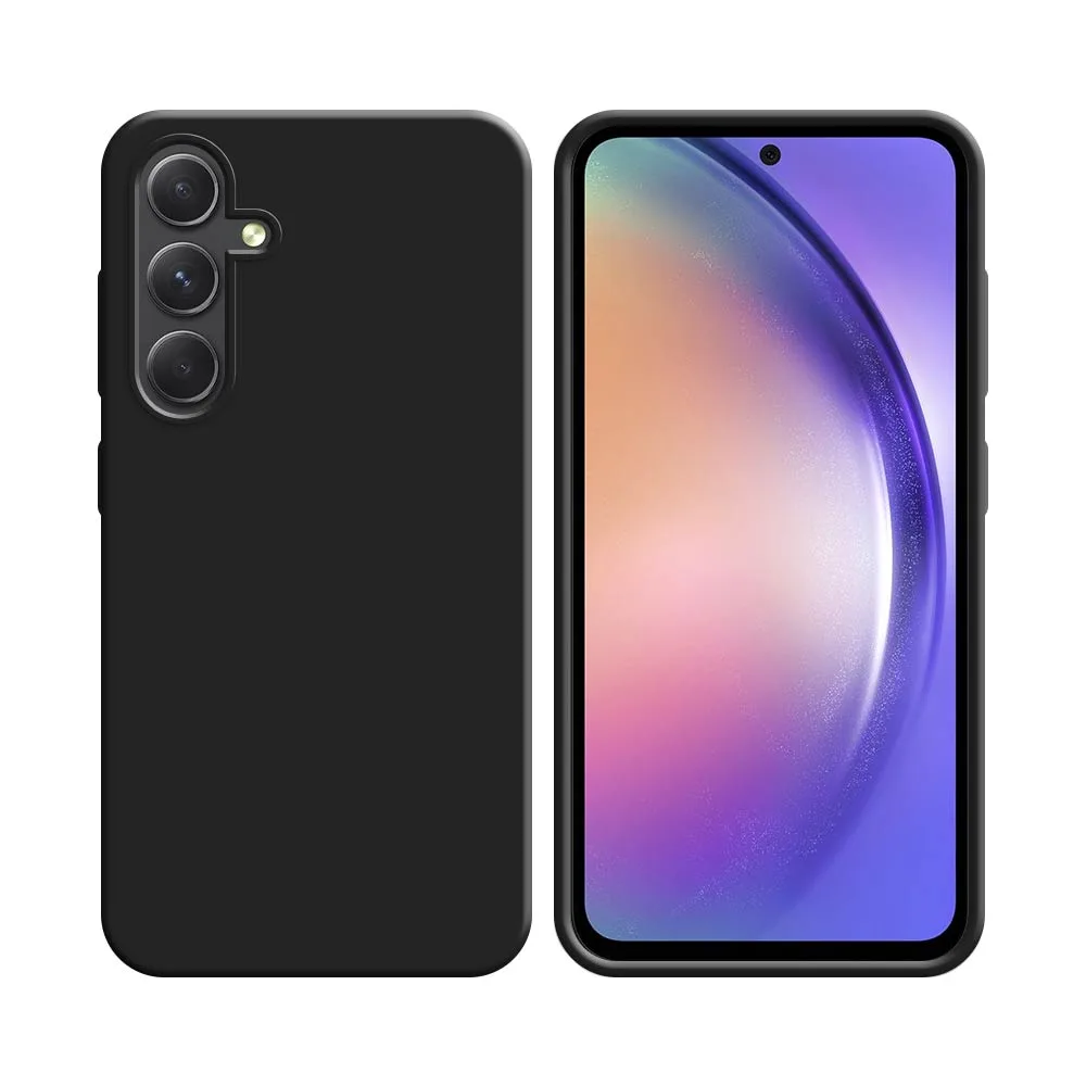 Coque Silicone Compatible pour Samsung Galaxy A54 5G A546 Noir