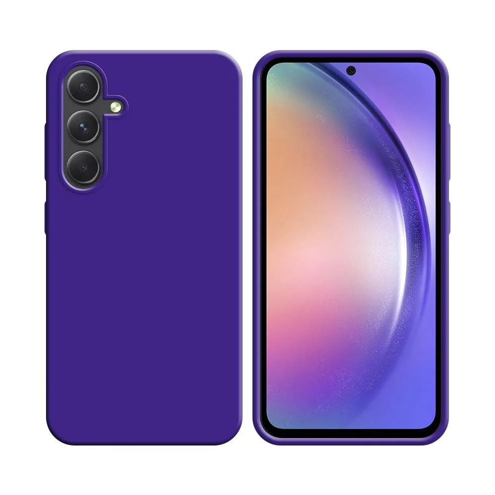 Coque Silicone Compatible pour Samsung Galaxy A54 5G A546 Mauve