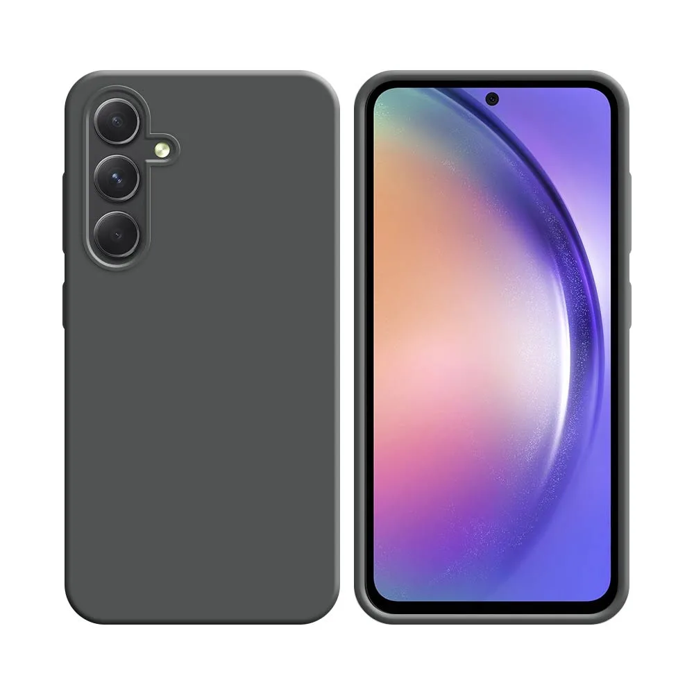 Coque Silicone Compatible pour Samsung Galaxy A54 5G A546 Gris