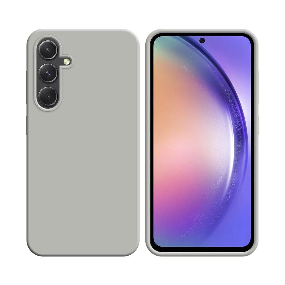 Coque Silicone Compatible pour Samsung Galaxy A54 5G A546 Blanc