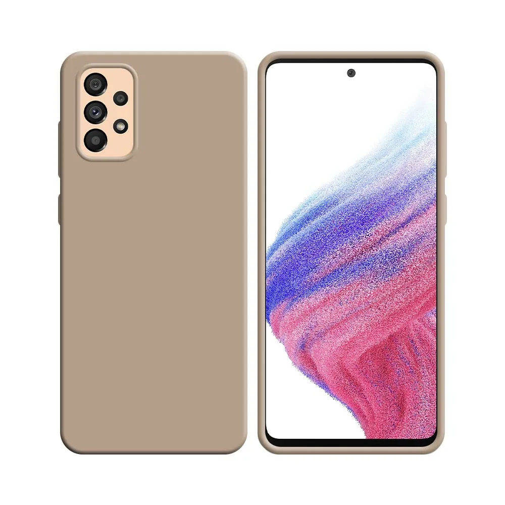 Coque Silicone Compatible pour Samsung Galaxy A53 5G A536 Rose Gold