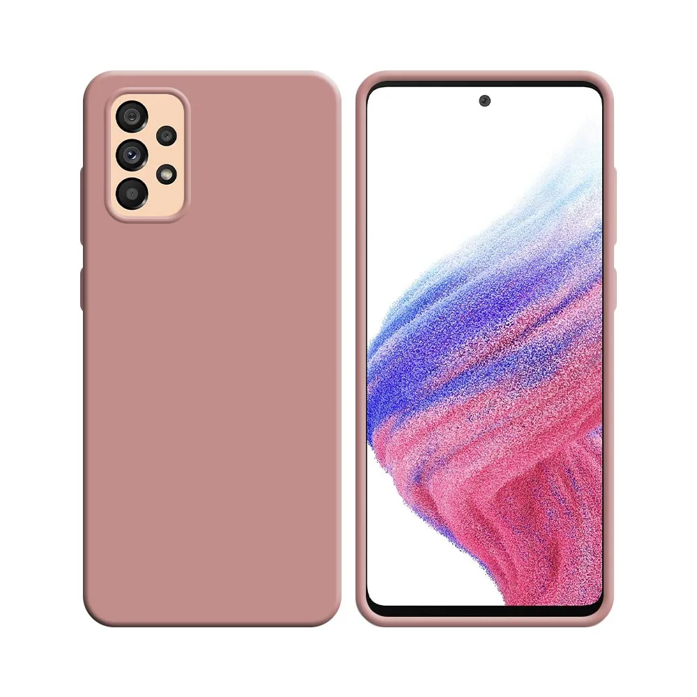 Coque Silicone Compatible pour Samsung Galaxy A53 5G A536 Rose