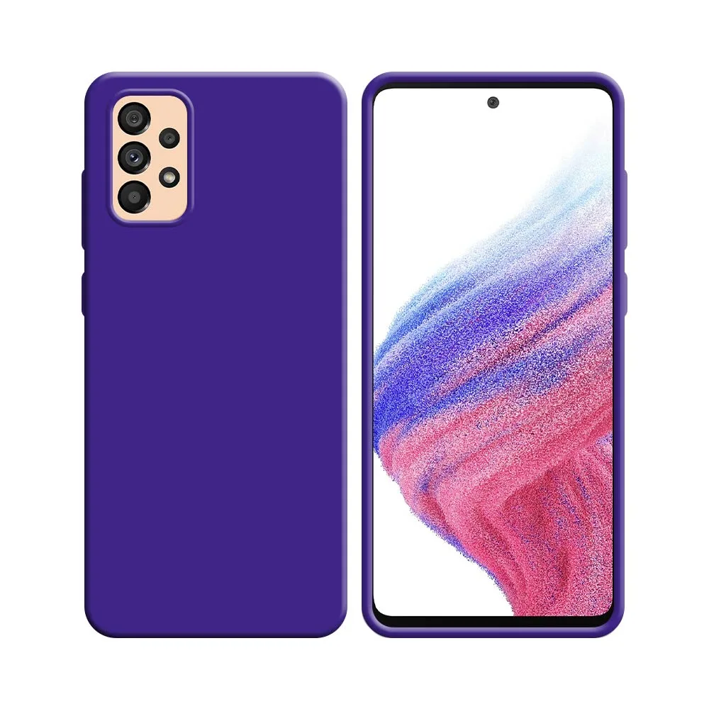 Coque Silicone Compatible pour Samsung Galaxy A53 5G A536 Mauve
