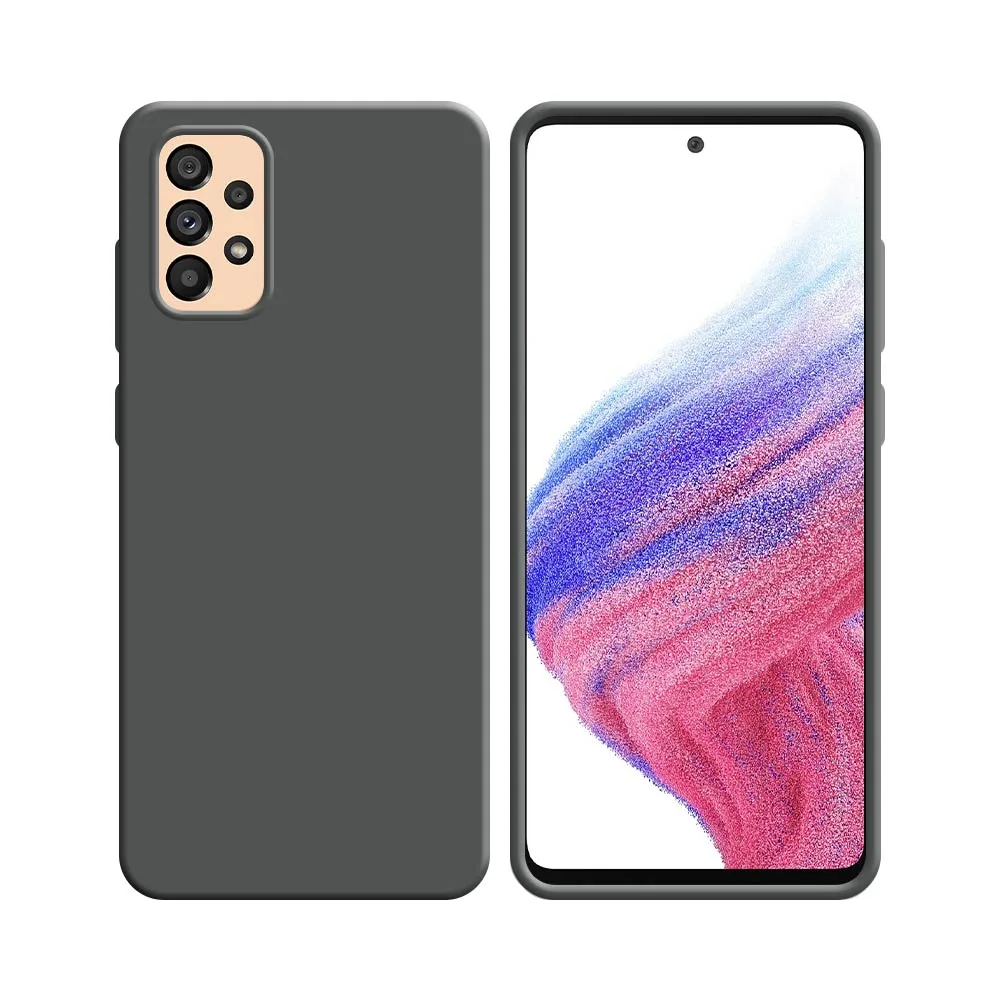 Coque Silicone Compatible pour Samsung Galaxy A53 5G A536 Gris