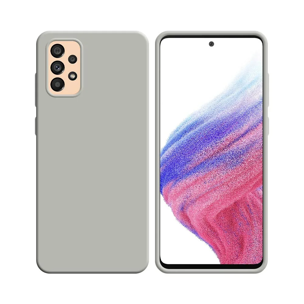 Coque Silicone Compatible pour Samsung Galaxy A53 5G A536 Blanc