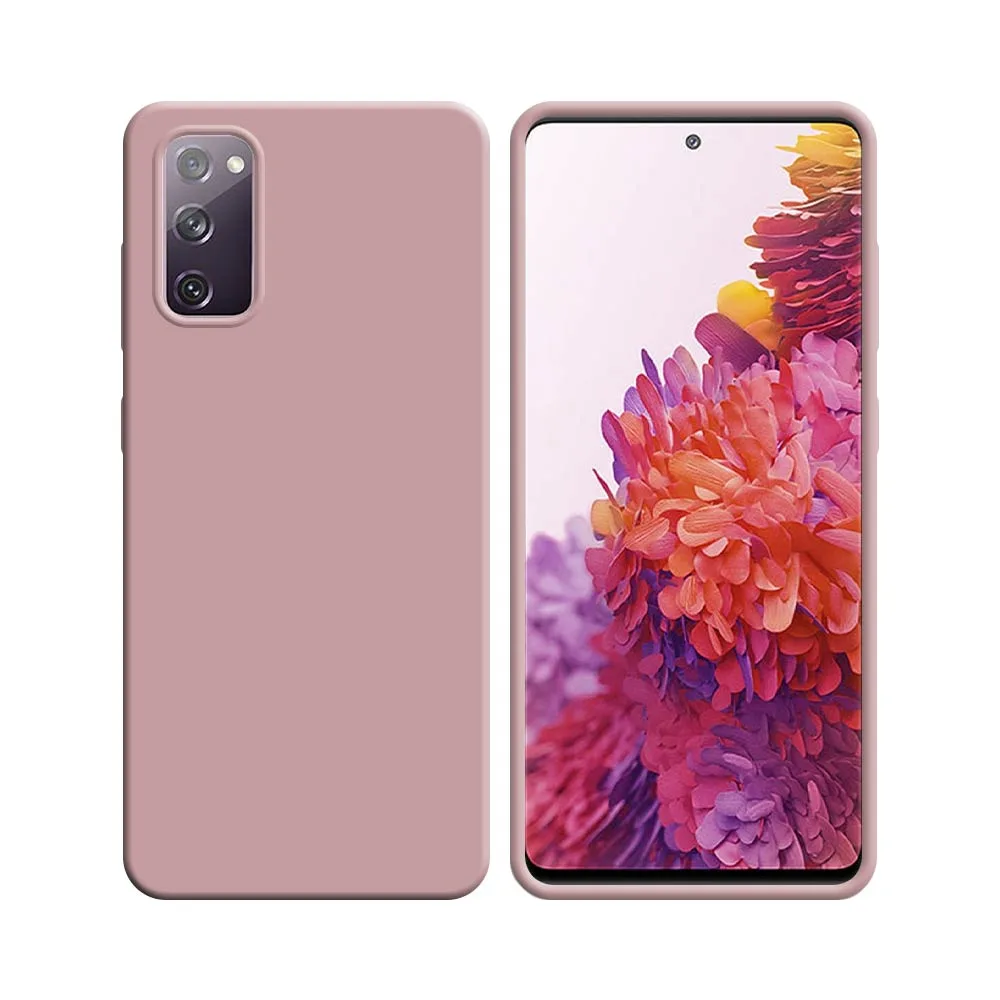 Coque Silicone Compatible pour Samsung Galaxy S20 FE 5G G781 & S20 FE 4G G780 Rose