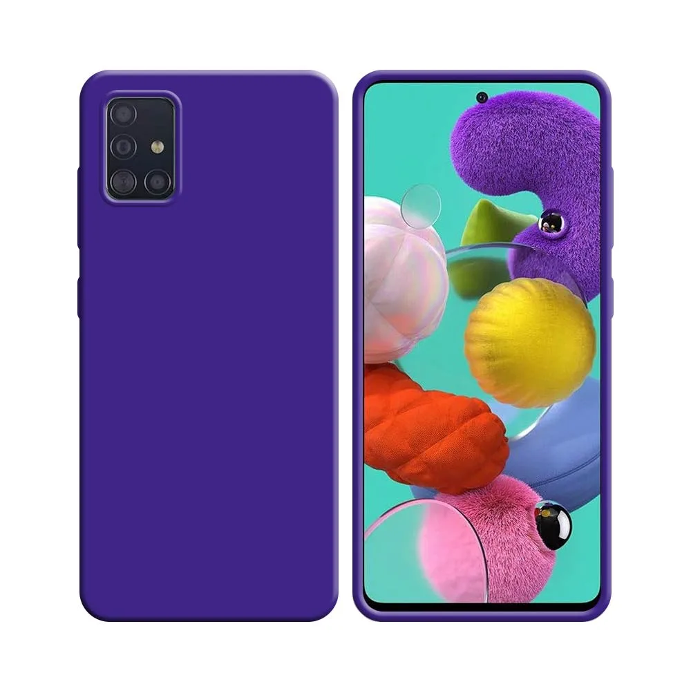 Coque Silicone Compatible pour Samsung Galaxy A51 A515 (#7) Mauve