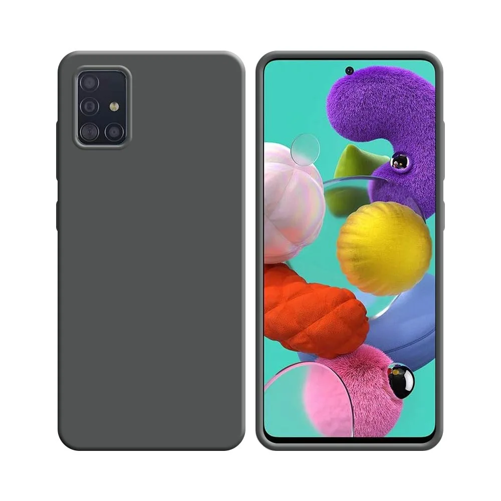 Coque Silicone Compatible pour Samsung Galaxy A51 A515 (#5) Gris