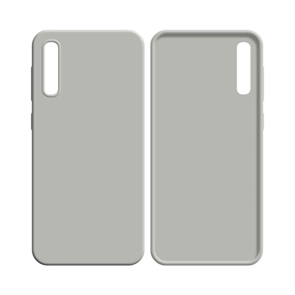 Coque Silicone Compatible pour Samsung Galaxy A30S A307, A50 A505 & A50S A507 Blanc — vue 2