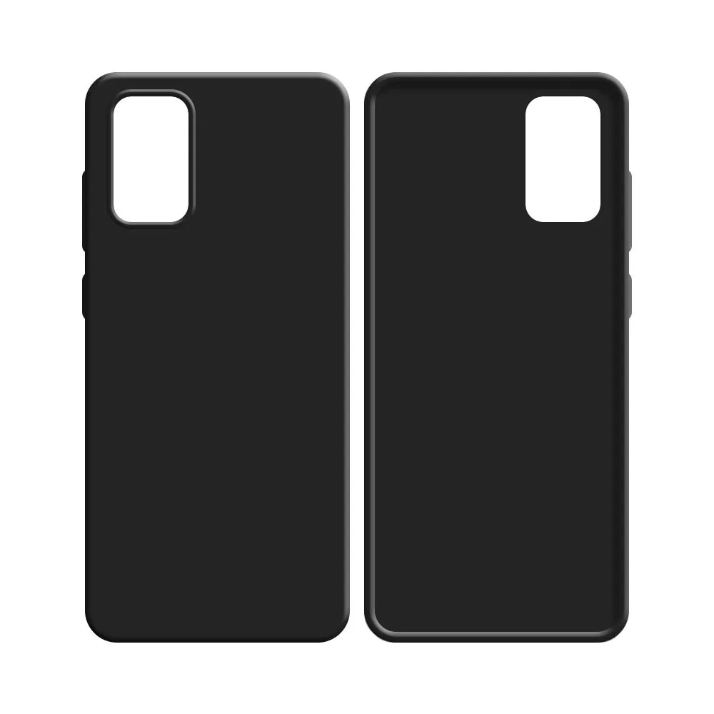 Coque Silicone Compatible pour Samsung Galaxy A41 A415 Noir — vue 2