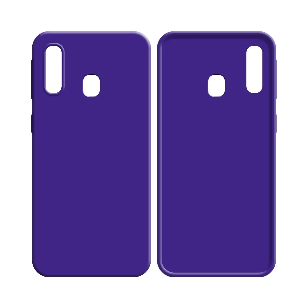 Coque Silicone Compatible pour Samsung Galaxy A40 A405 Mauve — vue 2