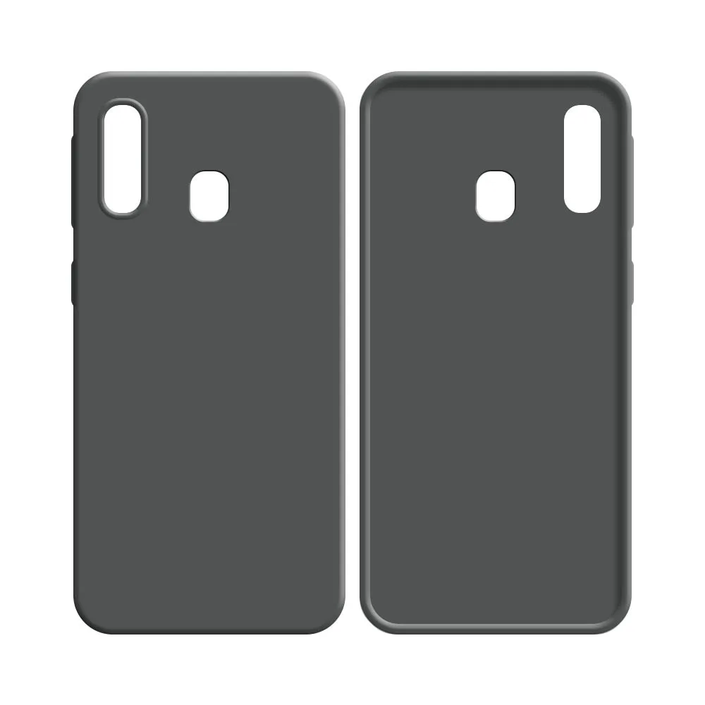 Coque Silicone Compatible pour Samsung Galaxy A40 A405 Gris — vue 2