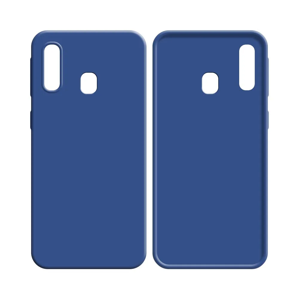 Coque Silicone Compatible pour Samsung Galaxy A40 A405 Bleu Marine — vue 2