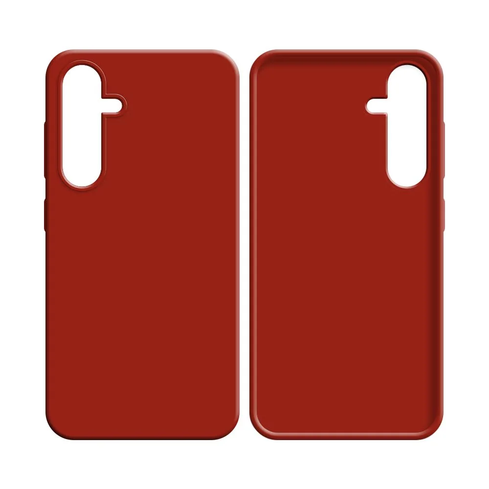 Coque Silicone Compatible pour Samsung Galaxy A34 5G A346 Rouge — vue 2