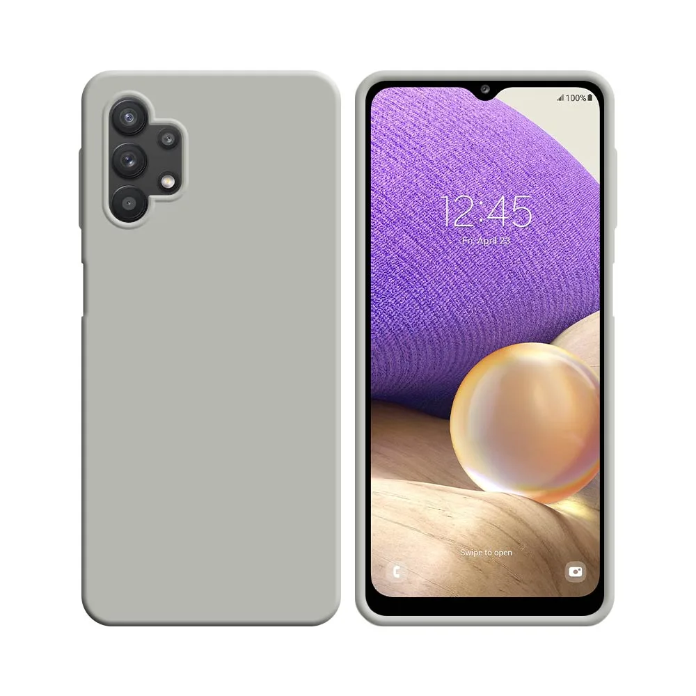 Coque Silicone Compatible pour Samsung Galaxy A32 5G A326 Blanc — vue 2