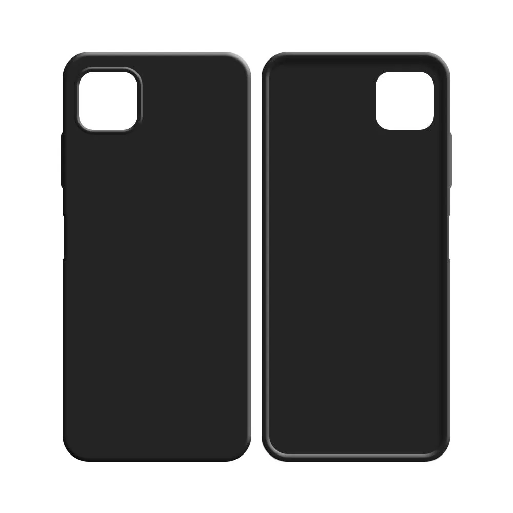 Coque Silicone Compatible pour Samsung Galaxy A22 5G A226B Noir