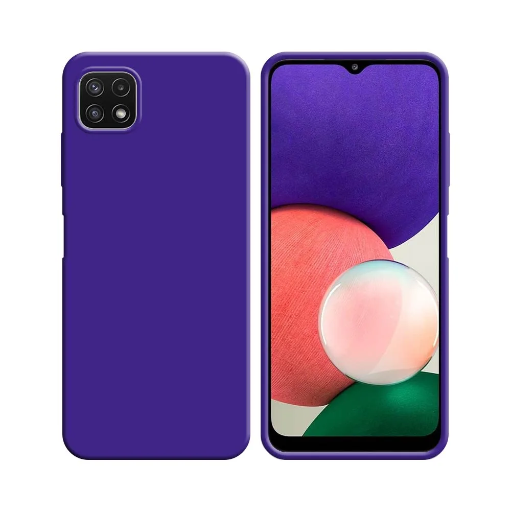 Coque Silicone Compatible pour Samsung Galaxy A22 5G A226B Mauve