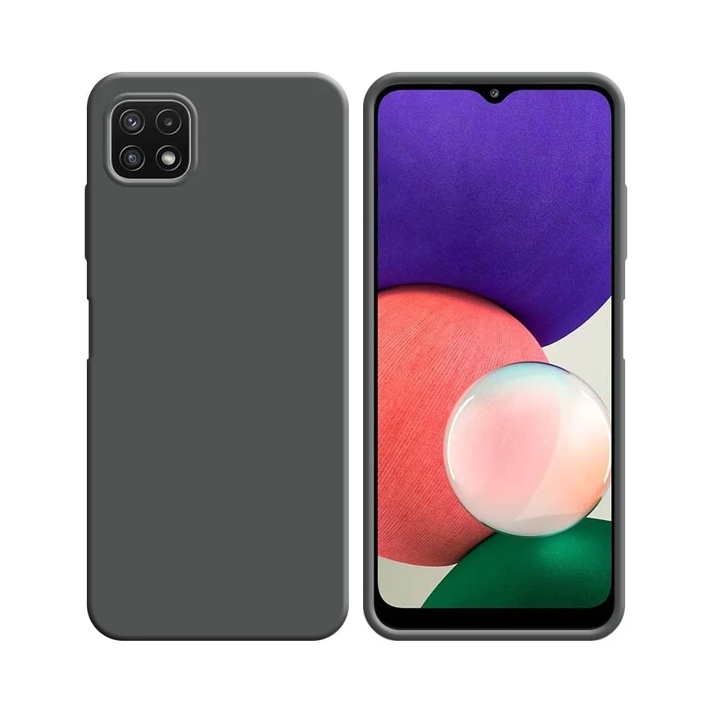 Coque Silicone Compatible pour Samsung Galaxy A22 5G A226B (#5) Gris