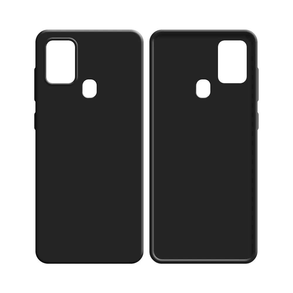 Coque Silicone Compatible pour Samsung Galaxy A21S A217F Noir — vue 2