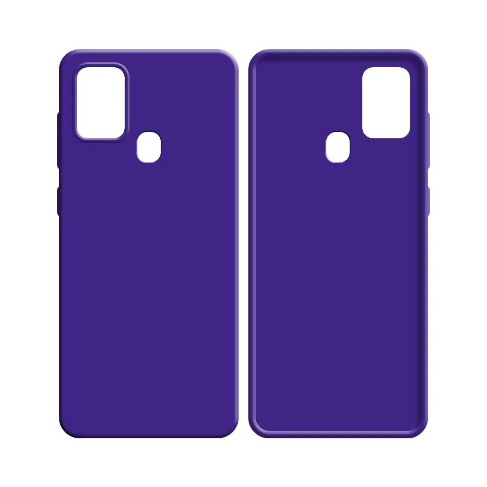 Coque Silicone Compatible pour Samsung Galaxy A21S A217F Mauve — vue 2