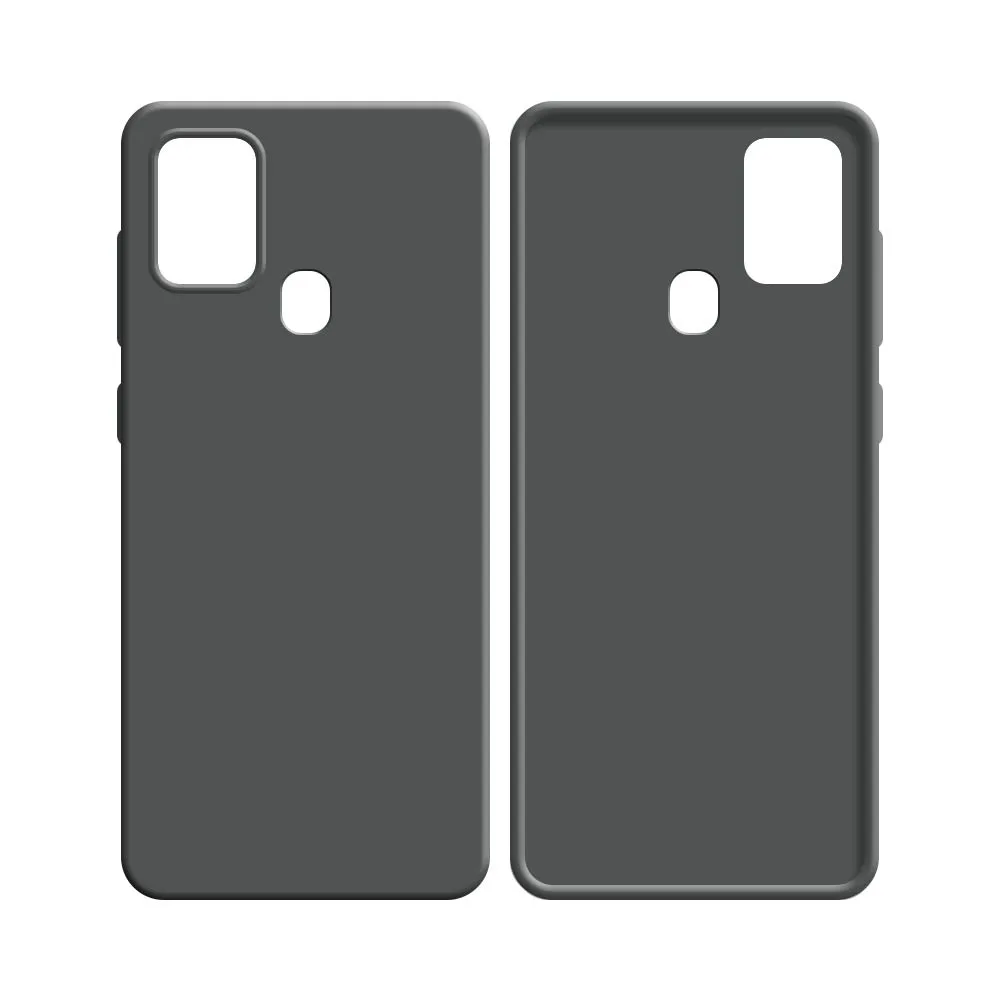 Coque Silicone Compatible pour Samsung Galaxy A21S A217F Gris — vue 2