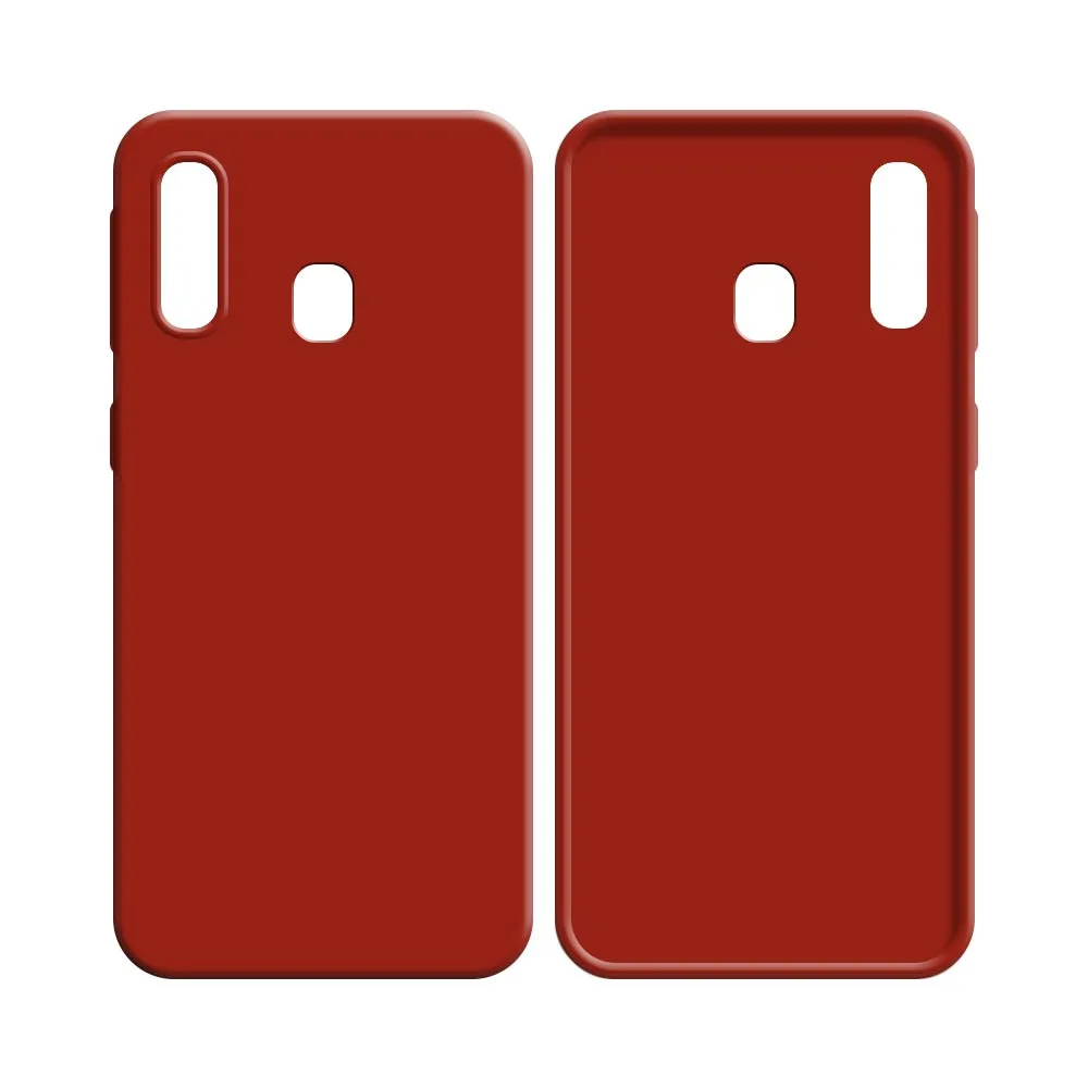 Coque Silicone Compatible pour Samsung Galaxy A20e A202 Rouge — vue 2
