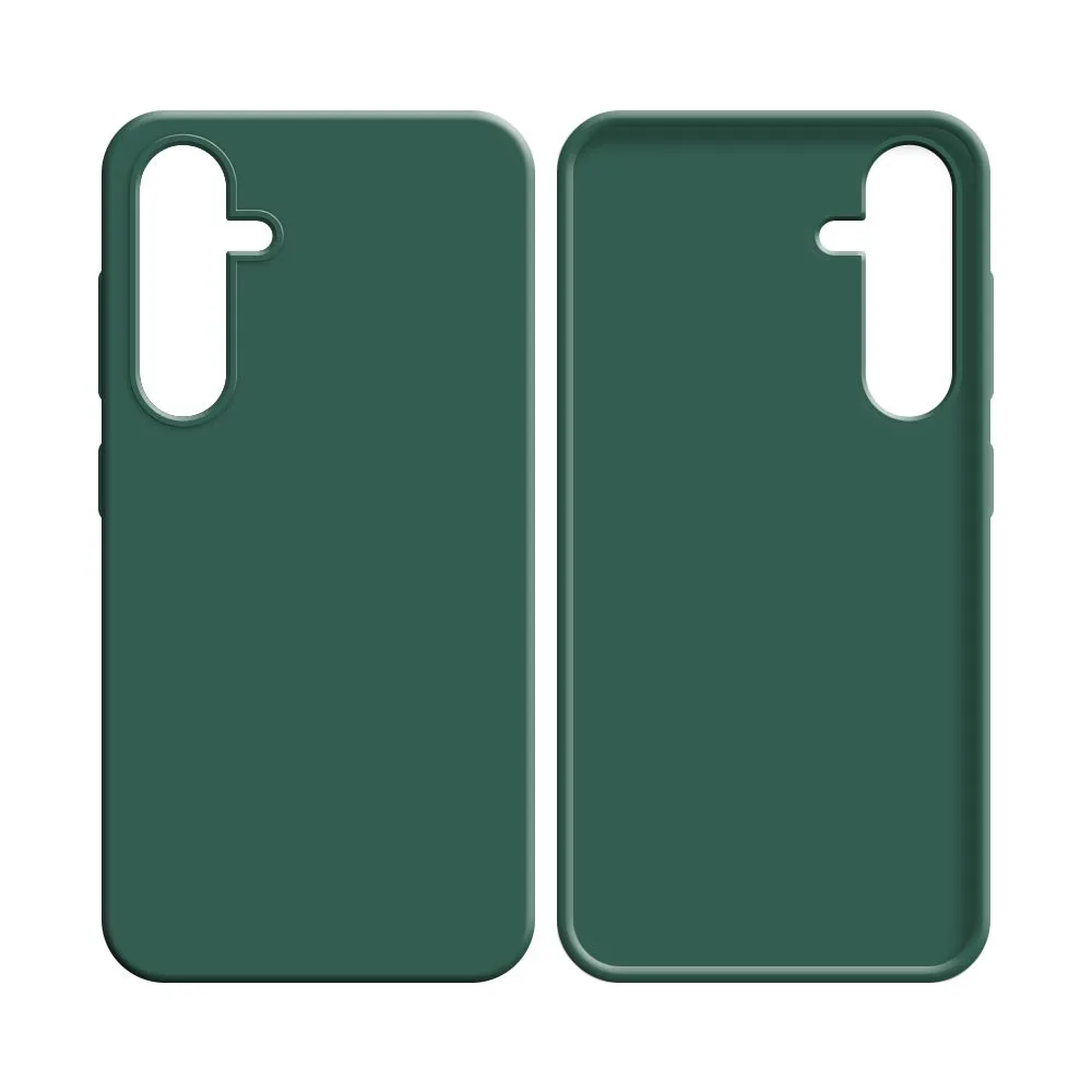 Coque Silicone Compatible pour Samsung Galaxy A15 5G A156B Vert Foncé — vue 2
