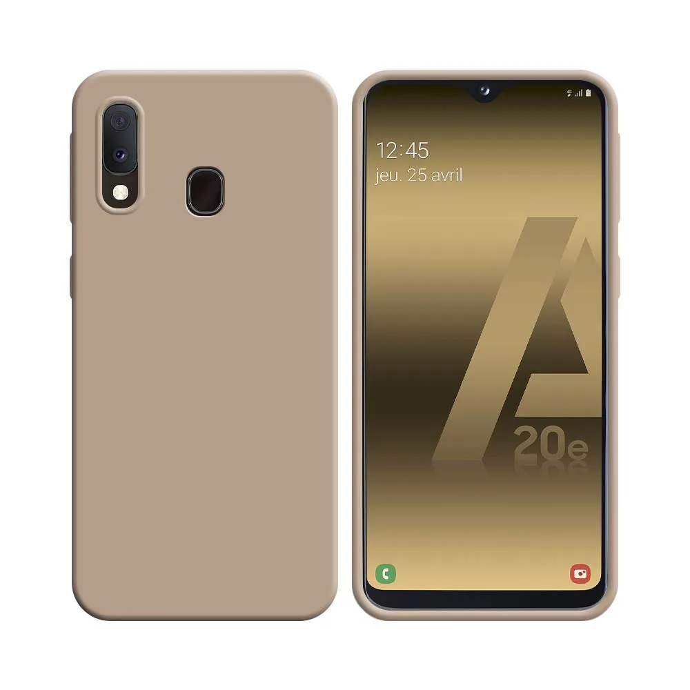 Coque Silicone Compatible pour Samsung Galaxy A20e A202 Rose Gold