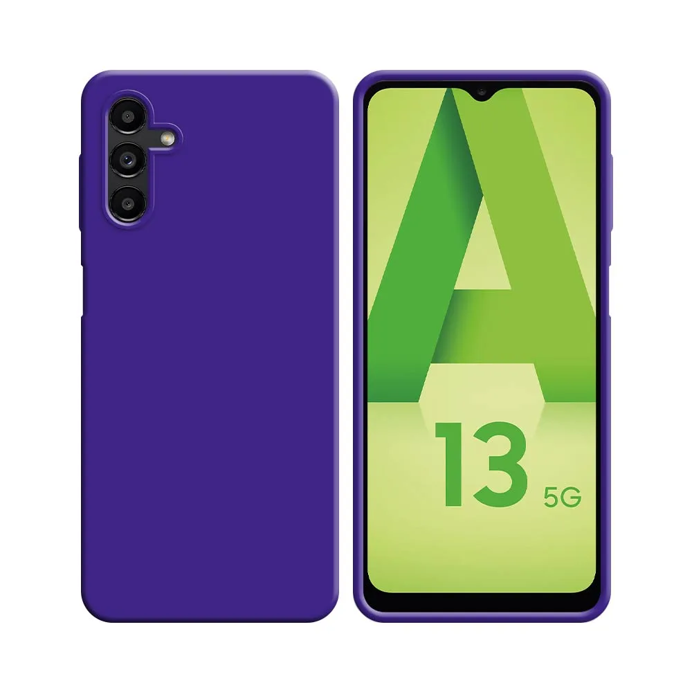 Coque Silicone Compatible pour Samsung Galaxy A13 5G A136/Galaxy A04s A047F (#7) Mauve