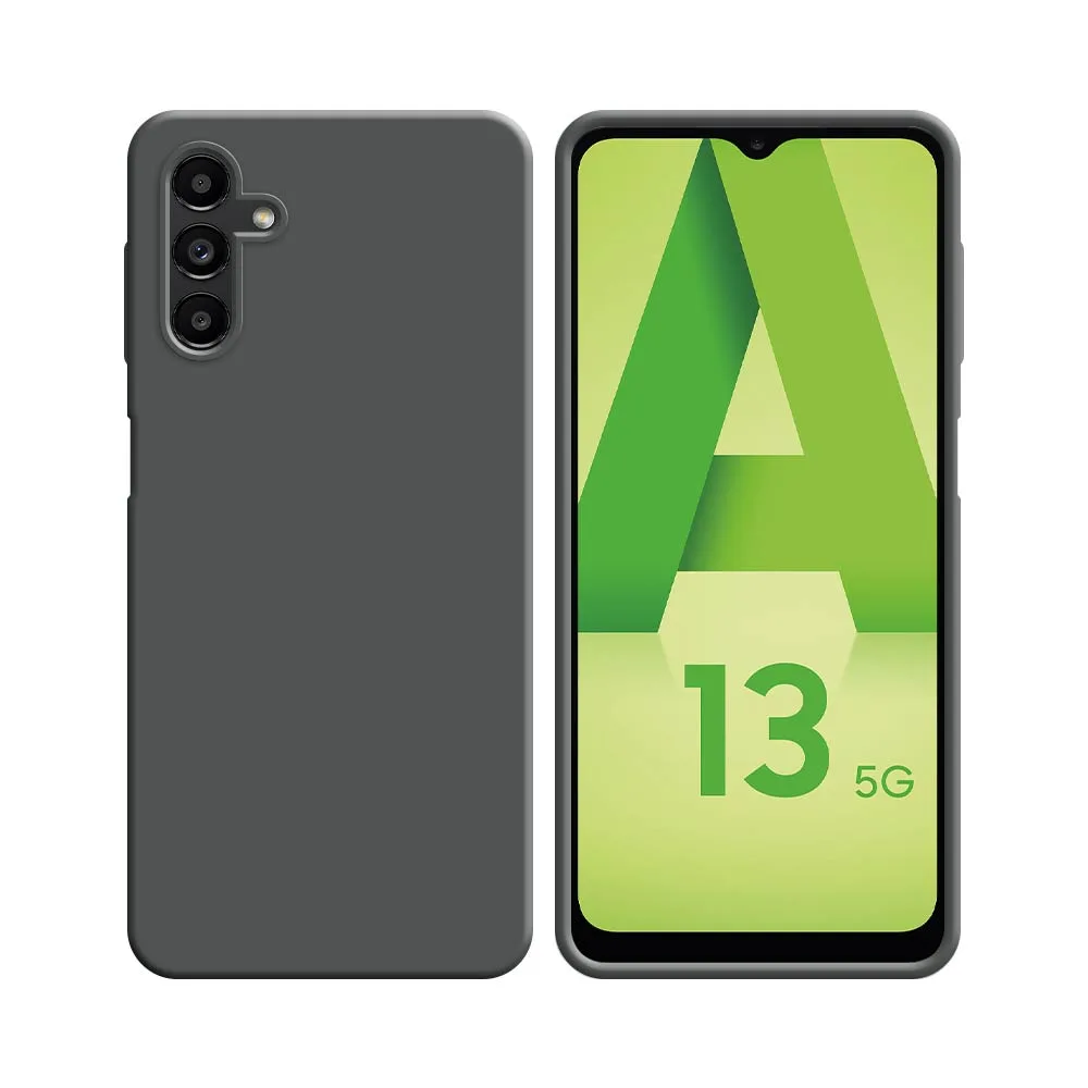 Coque Silicone Compatible pour Samsung Galaxy A13 5G A136/Galaxy A04s A047F (#5) Gris