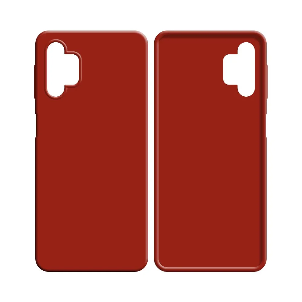 Coque Silicone Compatible pour Samsung Galaxy A13 4G A135 Rouge — vue 2