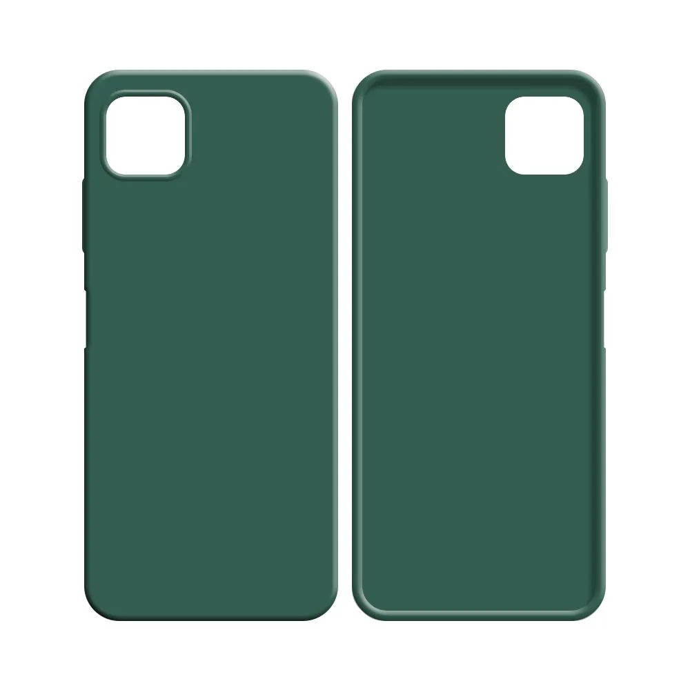 Coque Silicone Compatible pour Samsung Galaxy A12 A125 & M12 M127 Vert Foncé — vue 2
