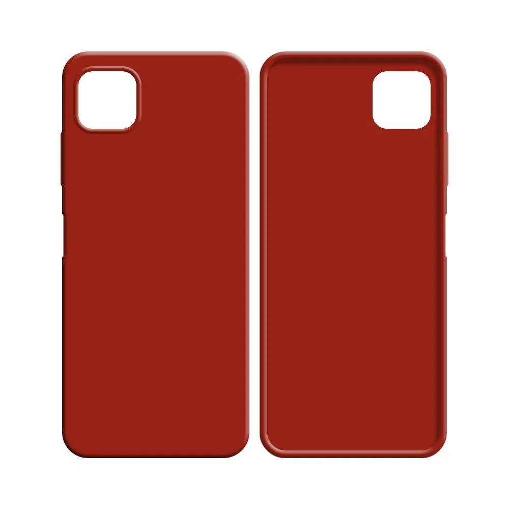 Coque Silicone Compatible pour Samsung Galaxy A12 A125 & M12 M127 Rouge — vue 2