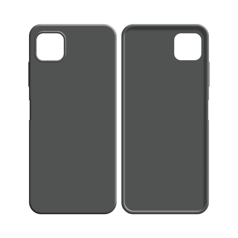 Coque Silicone Compatible pour Samsung Galaxy A12 A125 & M12 M127 Gris — vue 2