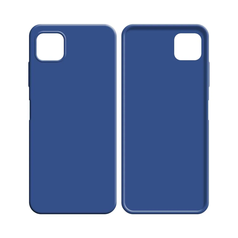 Coque Silicone Compatible pour Samsung Galaxy A12 A125 & M12 M127 Bleu Marine — vue 2