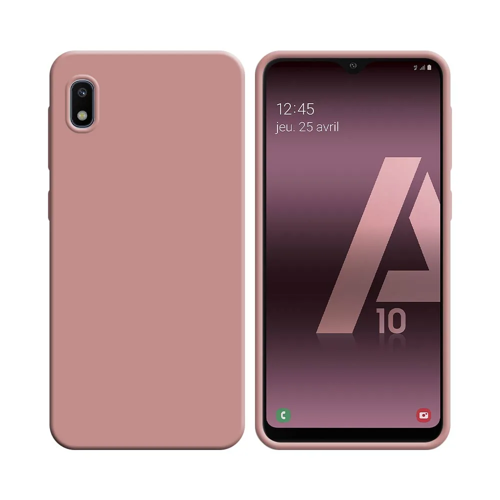 Coque Silicone Compatible pour Samsung Galaxy A10 A105 Rose